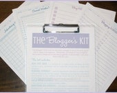 The BLOGGER'S Kit - 4 documents - INSTANT DOWNLOAD