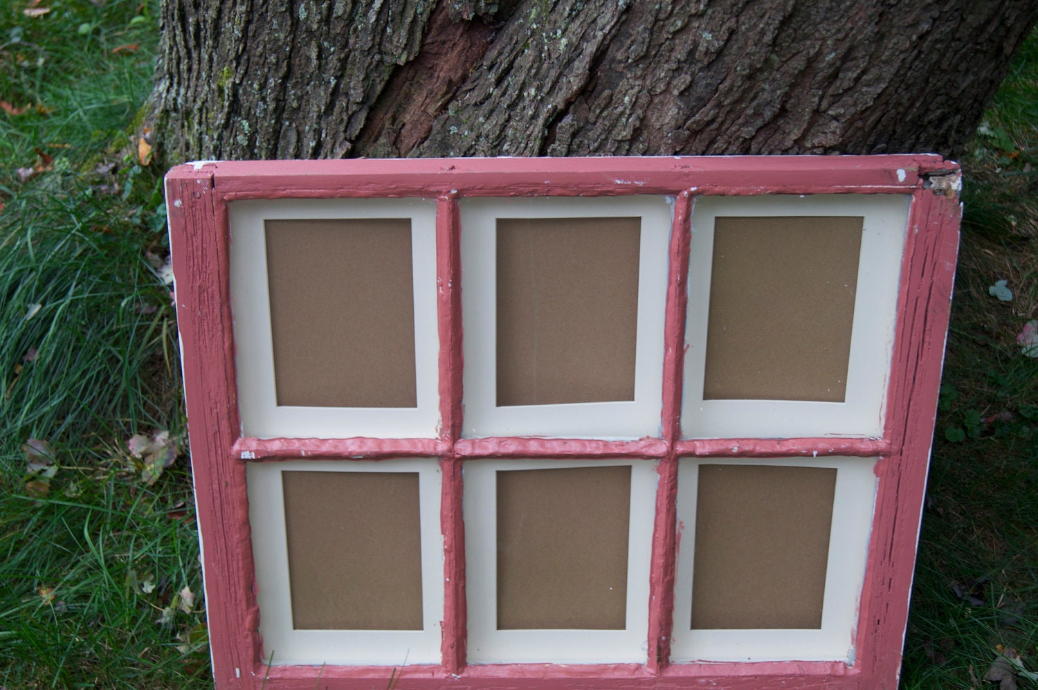 Vintage Window Picture Frame - 6 pane //Repurposed / Recycled / Reclaimed