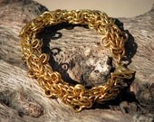 Unique and Intricate Trysantine Chainmaille Bracelet Ready to Ship Free Shipping