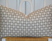 Schumacher - Betwixt in Stone - 12 x 20 - Decorative Pillow Cover -  Accent Pillow - Throw Pillow - Geometric - Lattice - Grey