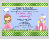 Princess Party Birthday Invitation Princess Birthday Party Invitations Printable