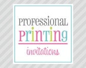 PROFESSIONAL PRINTING - 70 Professionaly Printed Party Invitations - Petite Party Studio Il_170x135