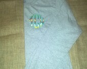 Chevron Circle Monogram Applique Long Sleeved Tshirt