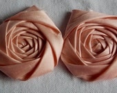 Blush Pink Pastel Silk Rosette Fabric Flower Pink Flower Rosette