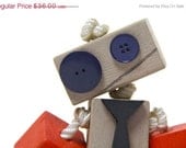 ON SALE Robot, Toy robot, wood robot, gift for boy, children's gift, gift for him, toy, handmade robot...Handmade by TangleandFold