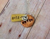 GREAT NEW MOM Mothers Day Gift, Special Day Necklace, Hand Stamped Personalized Necklace