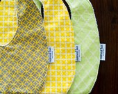custom : set of 3 bibs