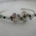 Gemstone Cuff in Green and Grey