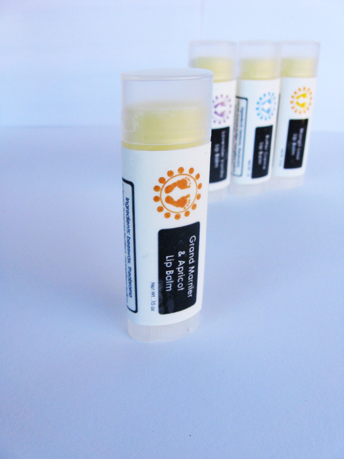 Grand Marnier and Apricot  Lip Balm, unsweetened, liqueur flavored lip balm