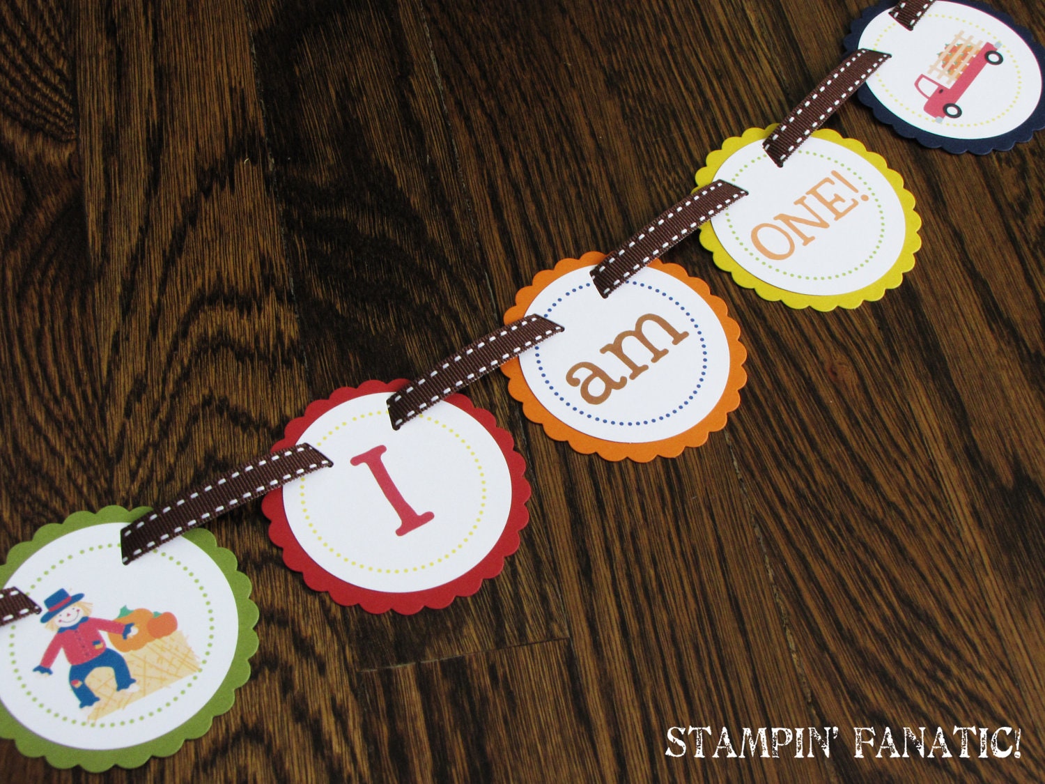 Harvest Fun Collection: High Chair Banner. I am ONE banner. Custom High Chair Decoration. First Birthday Banner. Fall Banner. Il_170x135