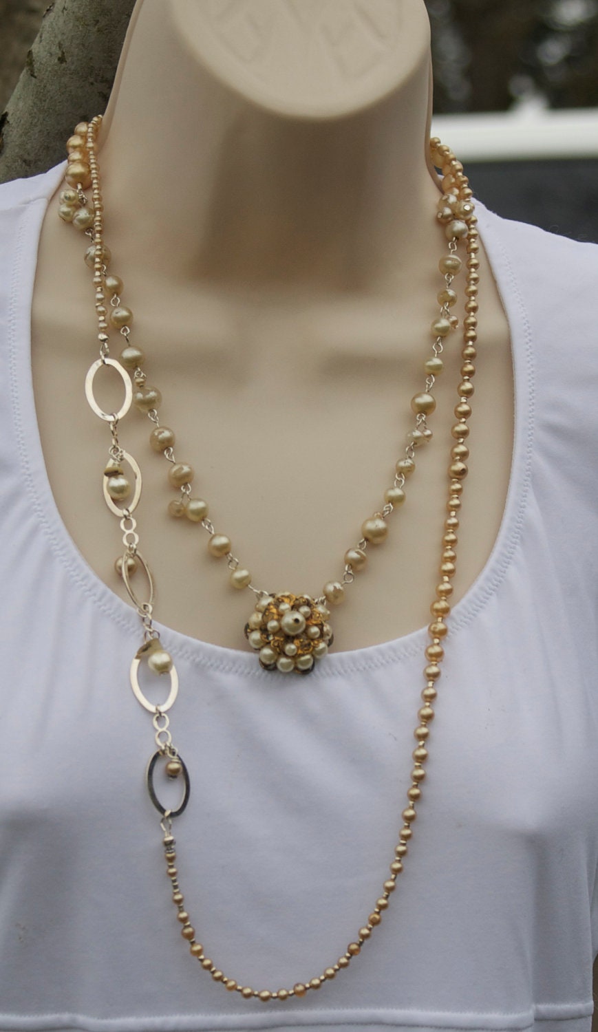 Double The Pleasure with this Double Necklace Set by Glimma........Original............