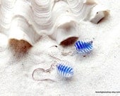 Sea Glass Beach Glass Earrings Rare Cobalt Blue Lake Erie Cleveland Ohio