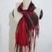 Felted Art scarf Ready to ship Nunofelting Wool Silk Chiffon