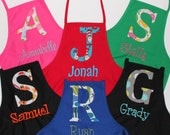 PERSONALIZED Child's Apron with Child's Initial and Name
