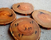 Coasters, Wood Coasters, Rustic Coasters, Rustic Decor