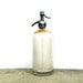 Vintage Glass Seltzer Bottle, Clear Glass Seltzer Bottle, Perlman Seltzer Works, B. Schrager NY