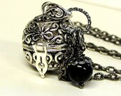 Globe Wish Box Locket Inspirational Jewelry Wish Box Prayer Box Personalized Jewelry Hidden Secret Message