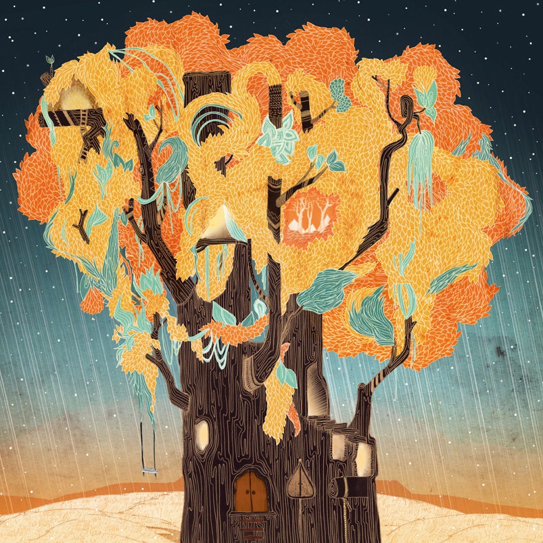 Treehouse // A4 print