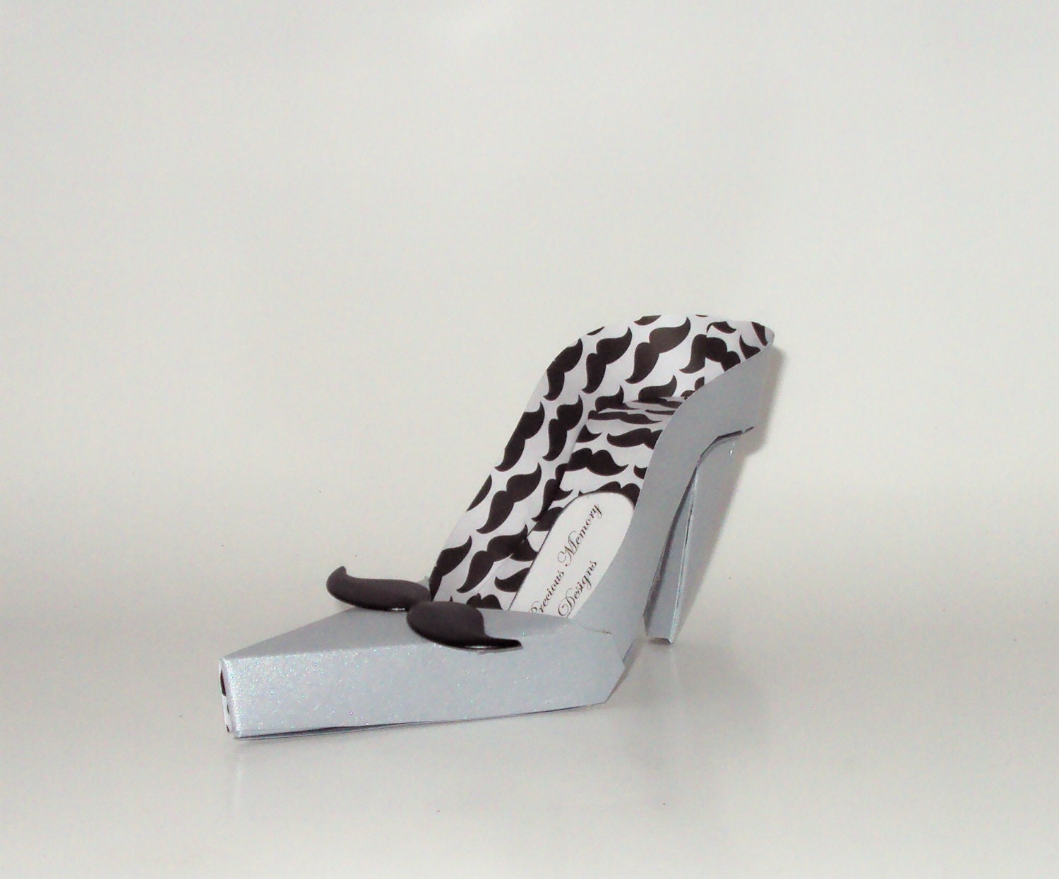 Paper Shoe Mustache High Heel Shoe Gift Box Favor Box