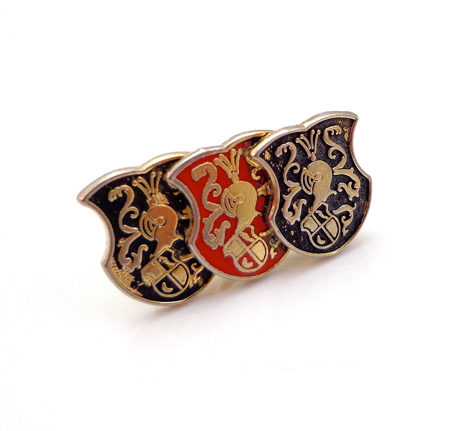 Vintage Knight Crest Tie Clip 1960s Stocking Stuffer