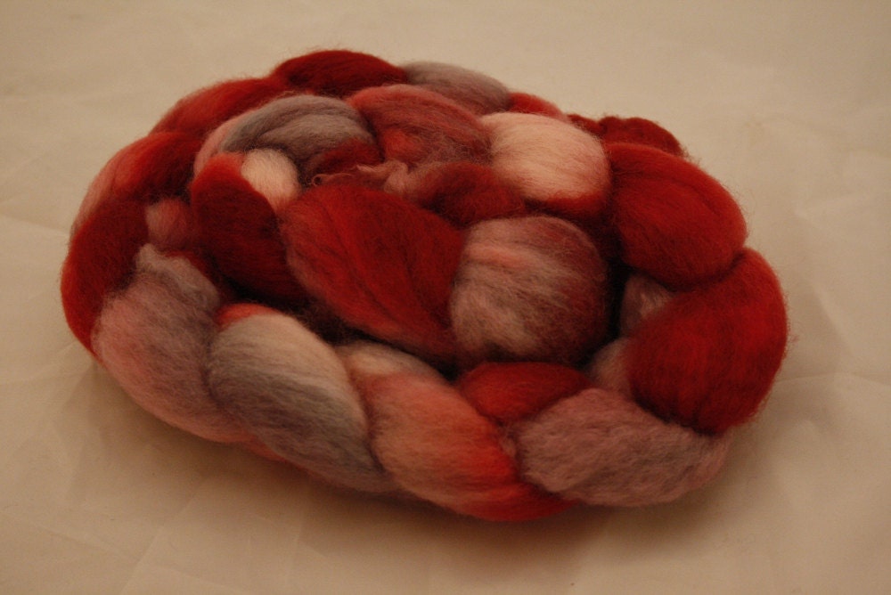 Handdyed 100% BFL for spinning