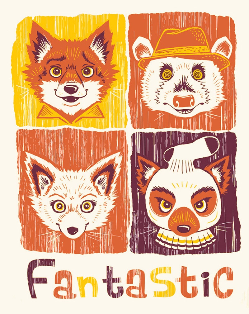 Fantastic Mr Fox 8x10" Art Print