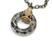 Steampunk Necklace Shards and Shrapnel No 1 by Dr Brassy Steampunk