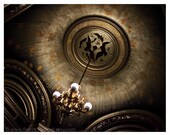 Chandelier with Bats, Paris, Palais Garnier, opera house, black and gold - 8" x 10" Original Fine Art Photography