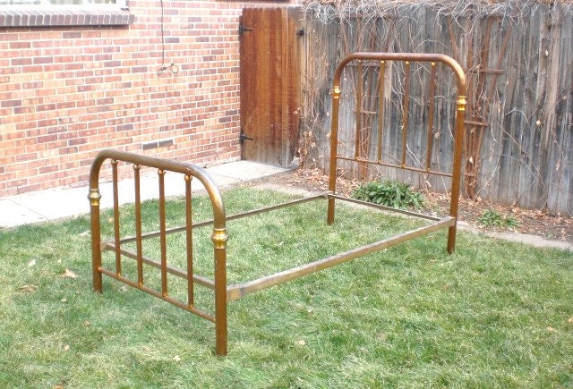 Antique Brass Bed Twin 1800s Pick-up Only Denver
