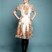 ROSA - "boat neck" dress made of woolen shawl by Mrs Pomeranz