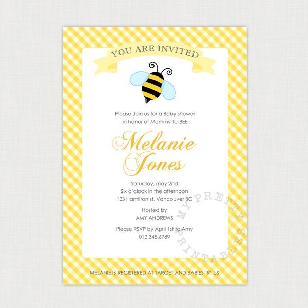 Printable Bee Template