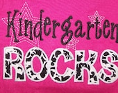 Trendy Kindergarten Rocks shirt Teacher shirt School shirt