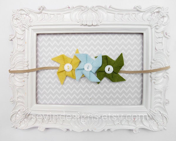 Triple Pinwheel Headband -- Customized By You