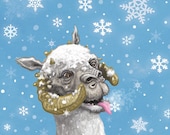 Star Wars Tauntaun Catching Snowflake Print