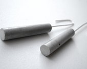 Cylinder Concrete Earrings - Berezki