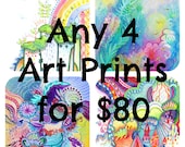 Any 4 Fine Art Prints for 80 - Choose your own prints