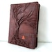 KINDLE Fire HD Natural Handmade Leather Cover Case / Tree of Life / Journal