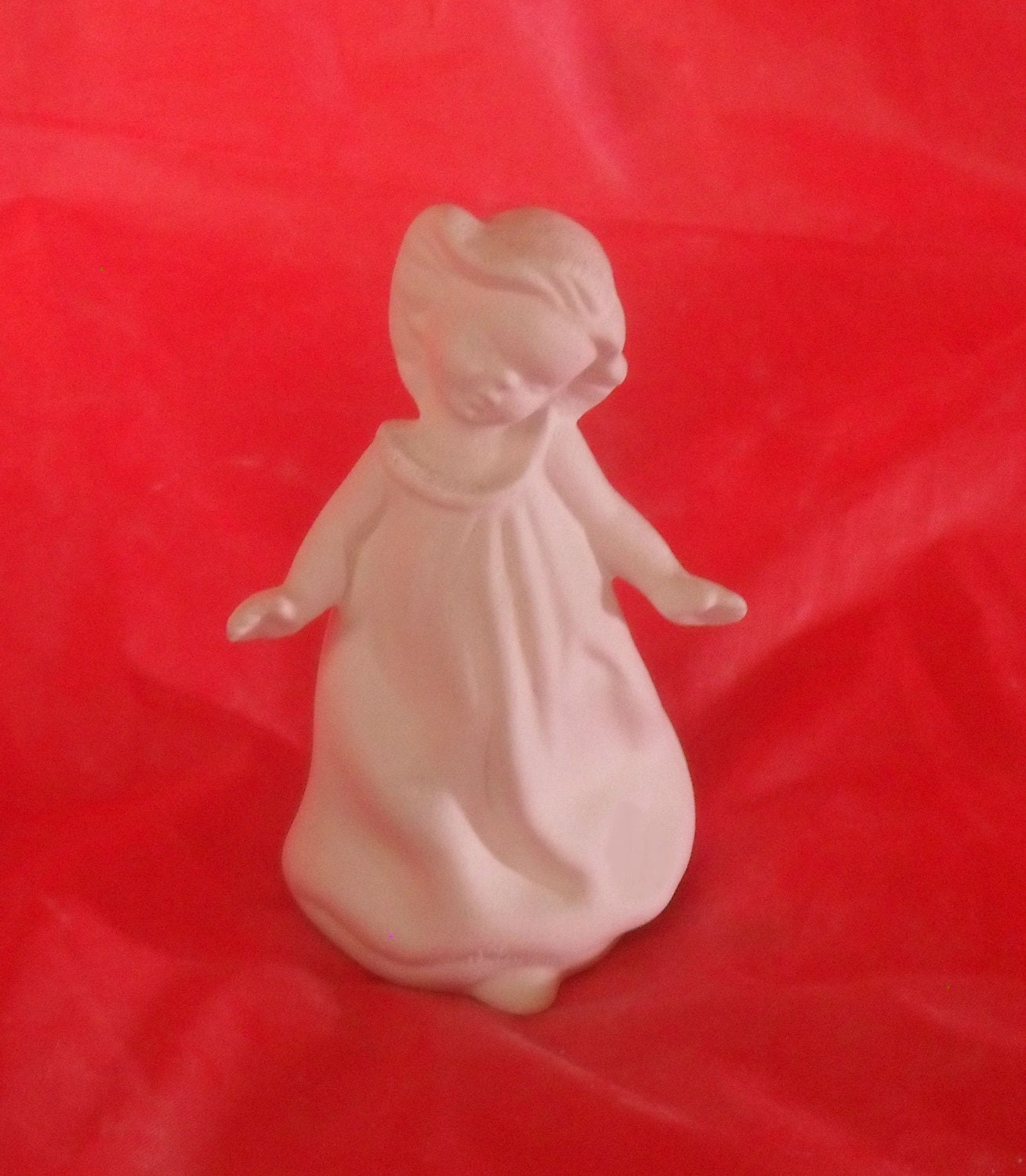 Little Dancing Girl figurine. Do It Yourself Ceramic Bisque .