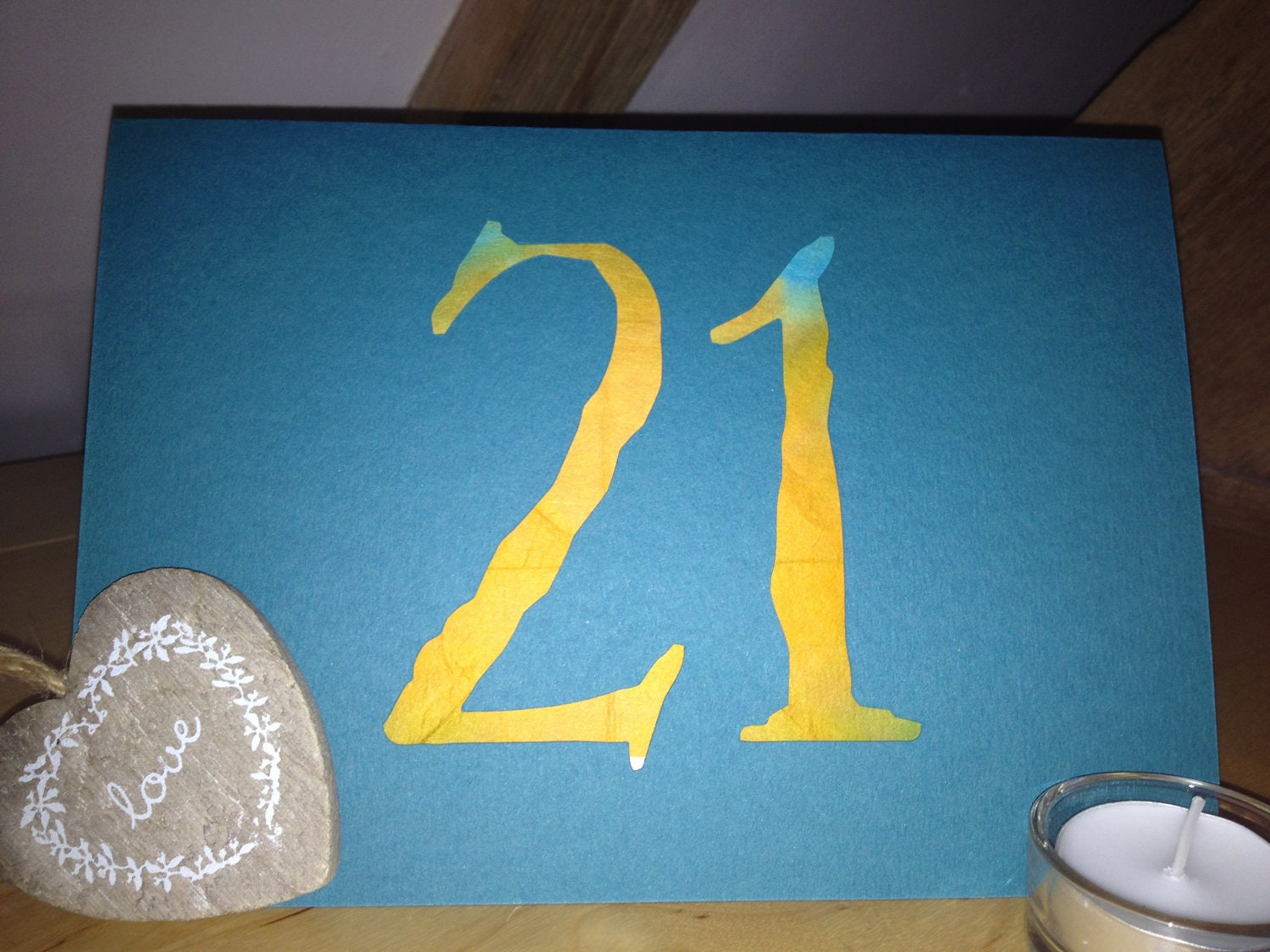 21 Any age Custom Papercut Art Birthday card