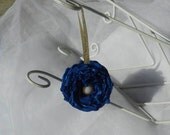 Blue Gold Flower Ornament