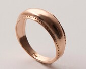 Viking ring no.2 - 14k rose gold ring, unisex ring, wedding ring, wedding band, mens ring
