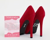 SALERhinestone "I Do" Shoe Stickers (Design C)