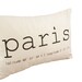 Paris Coordinates OR Custom Coordinates - Hemp Cushion Cover - 12x18