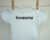 Awesome Baby Onesie Twitter Onsie Twitter Baby Awesome Twitter Baby Clothes Cool Baby Onesie Bodysuit Camera Creeper