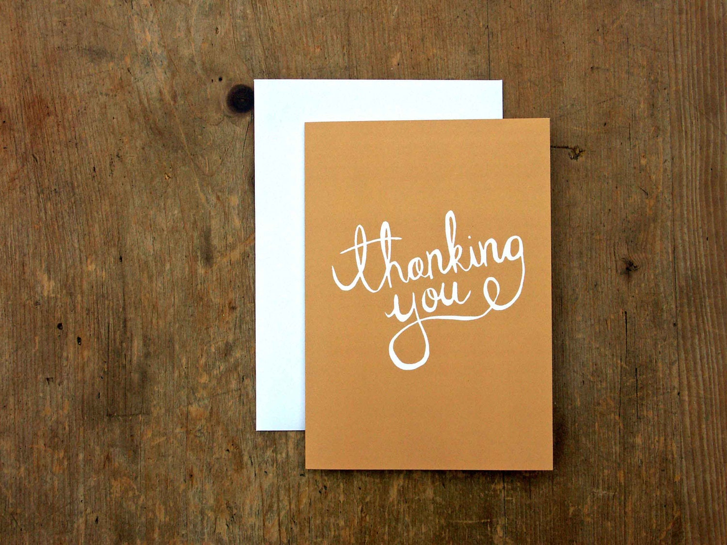 Thanking You card (yellow)