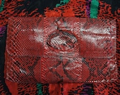 Vintage Snake Skin Clutch