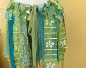 vintage inspired mermaid bohemian gypsy bustle/belt/tutu/shawl...30" across..