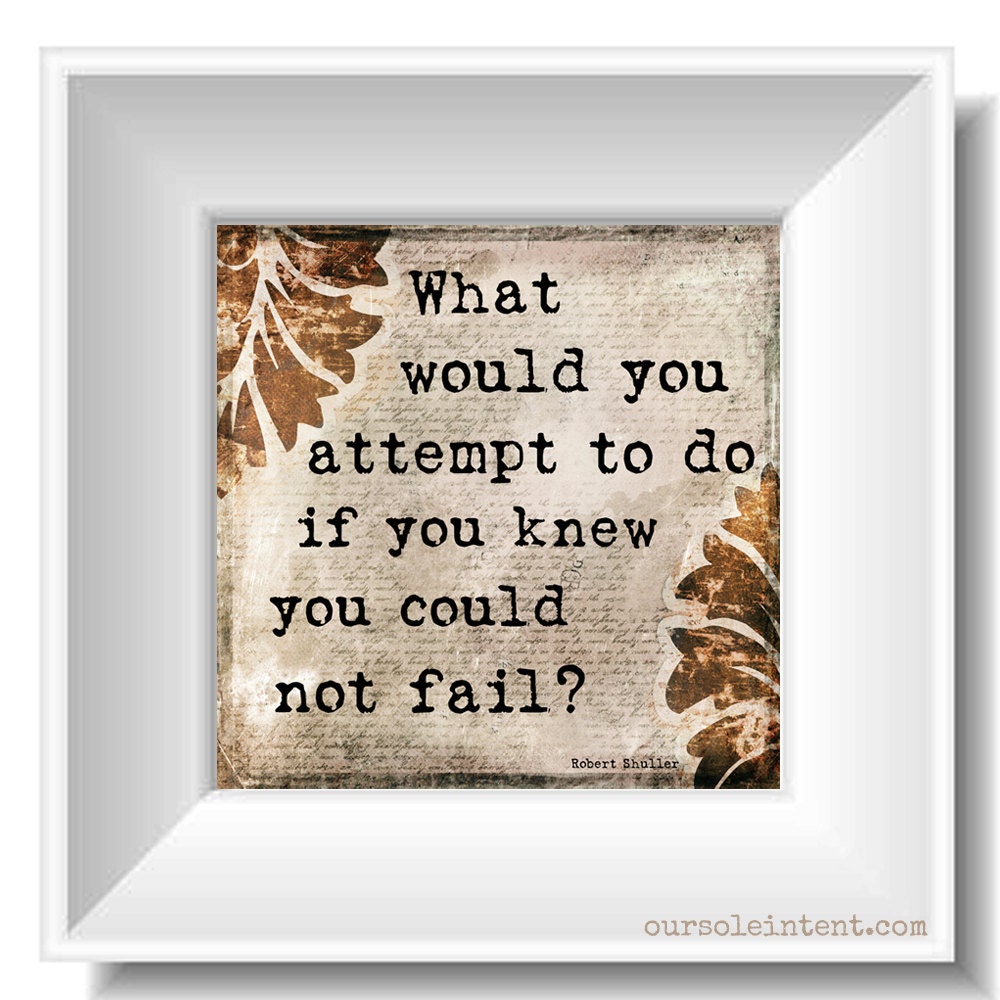 What Would You Do - Inspirational 8x8 Art Print - what would you do brown vintage quote
