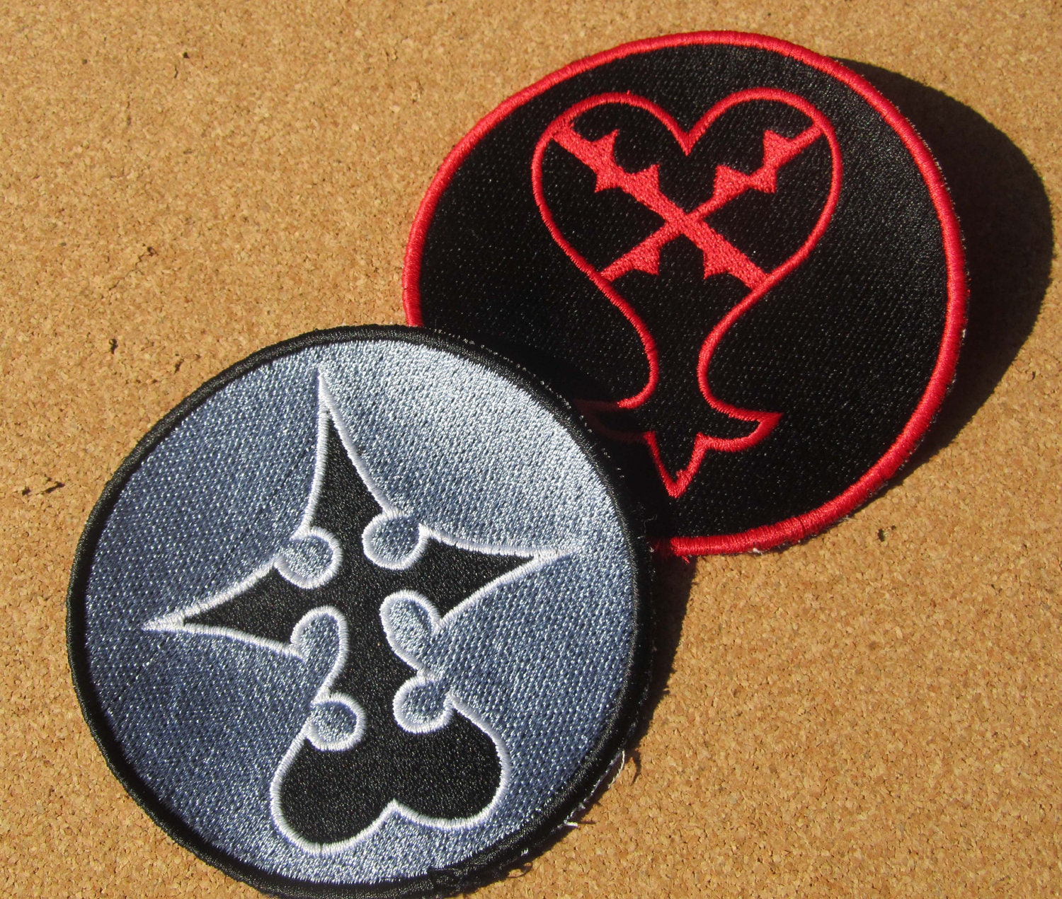 Choose one Heartless OR Nobody Sew on embroidered Patch from Kingdom hearts