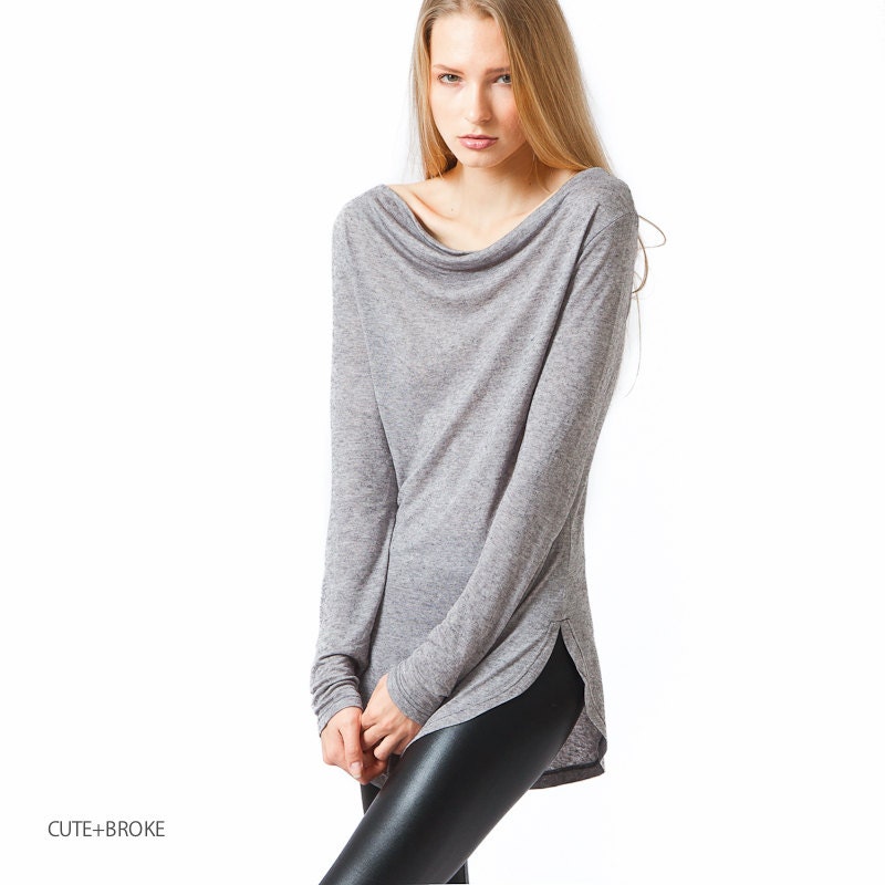 Cowl neck sweater